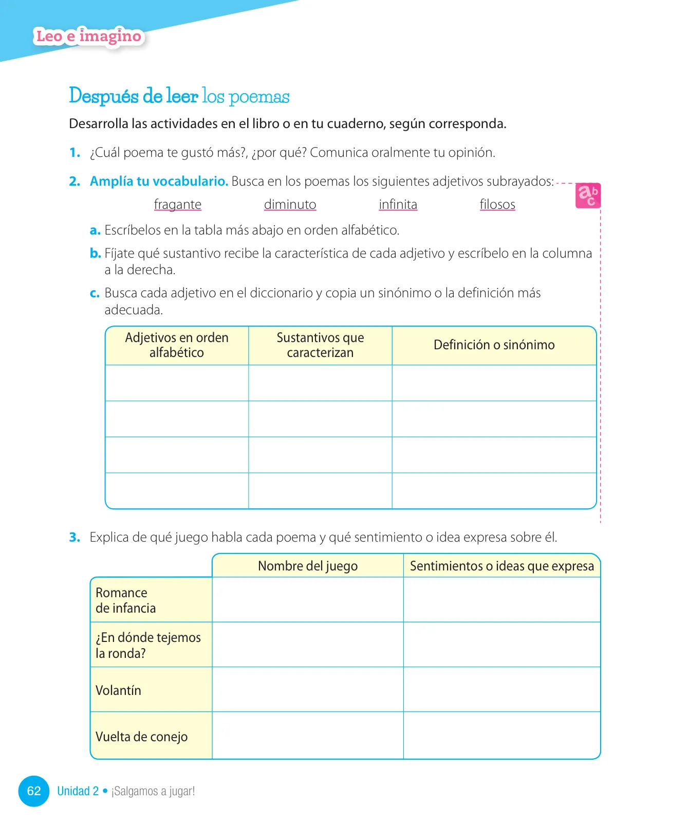 Miniatura página 64 de Lenguaje y Comunicación – Tercero Básico | Texto del Estudiante MINEDUC – Descargar PDF · 2024