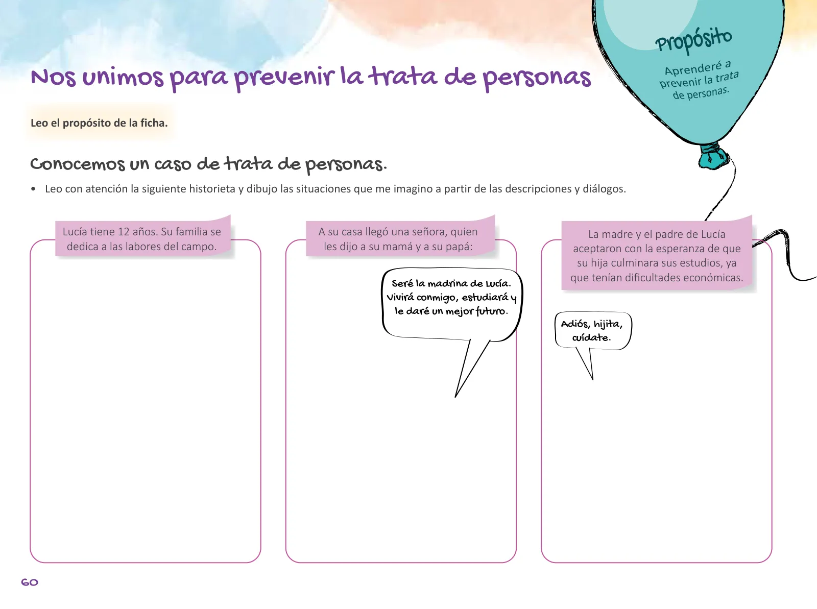 Página 62 de Cuadernillo de Tutoría 6 : sexto grado de Educación Primaria · 2021