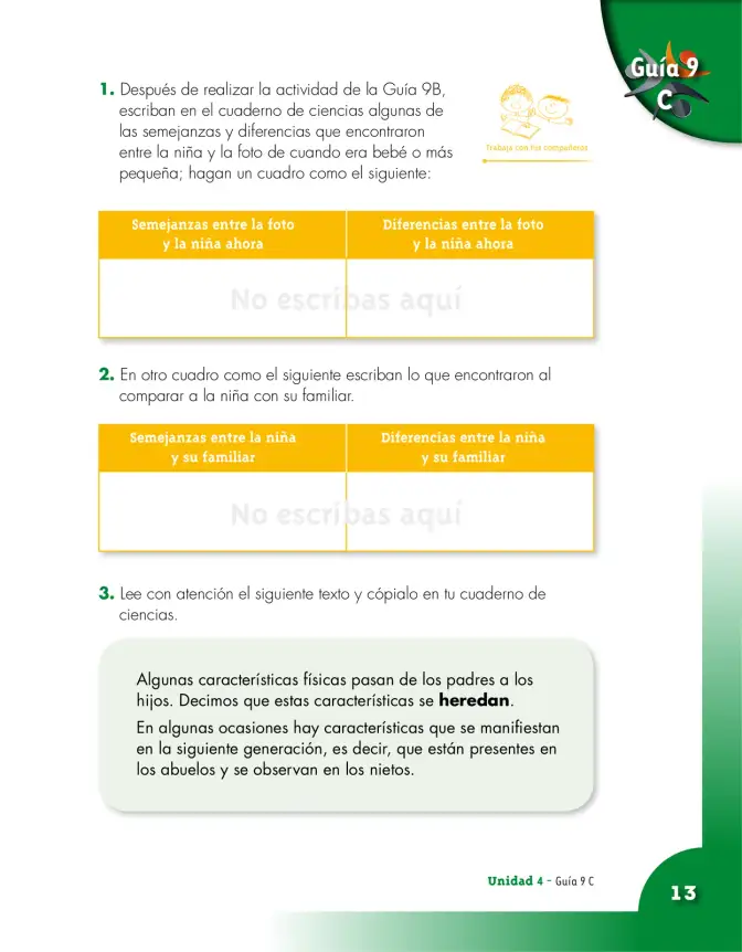 Página 13 de Ciencias Naturales 3° · Cartilla 02