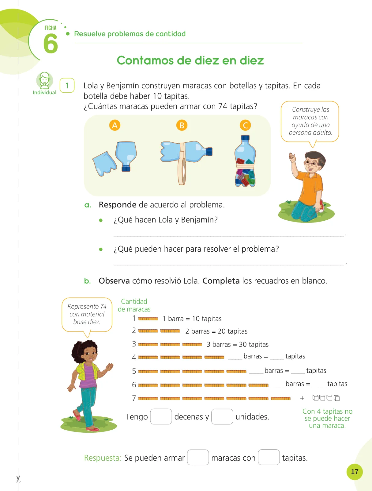 Página 19 de Cuadernillo de Matemática 3, tercer grado de Primaria · 2023