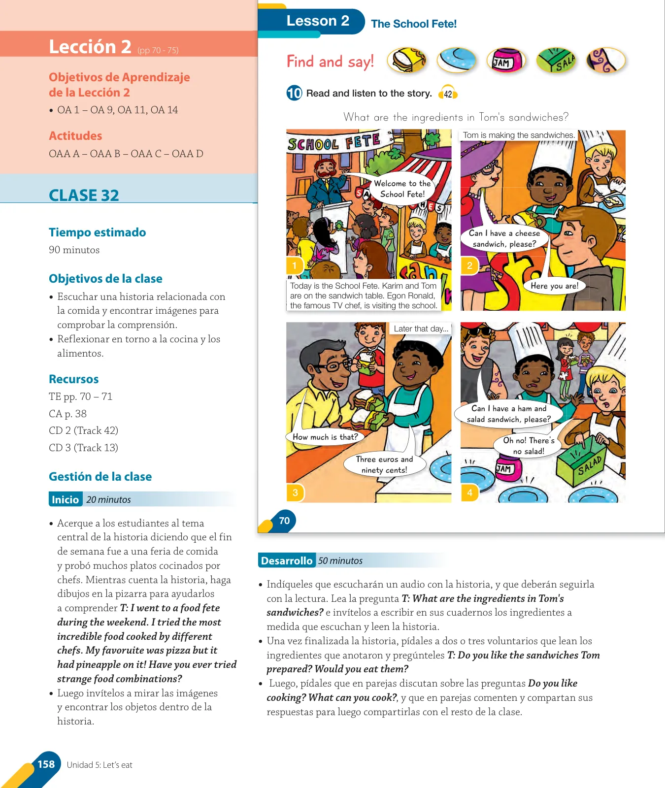 Miniatura página 22 de Inglés – Cuarto Básico | Texto del Estudiante MINEDUC – Descargar PDF · 2024