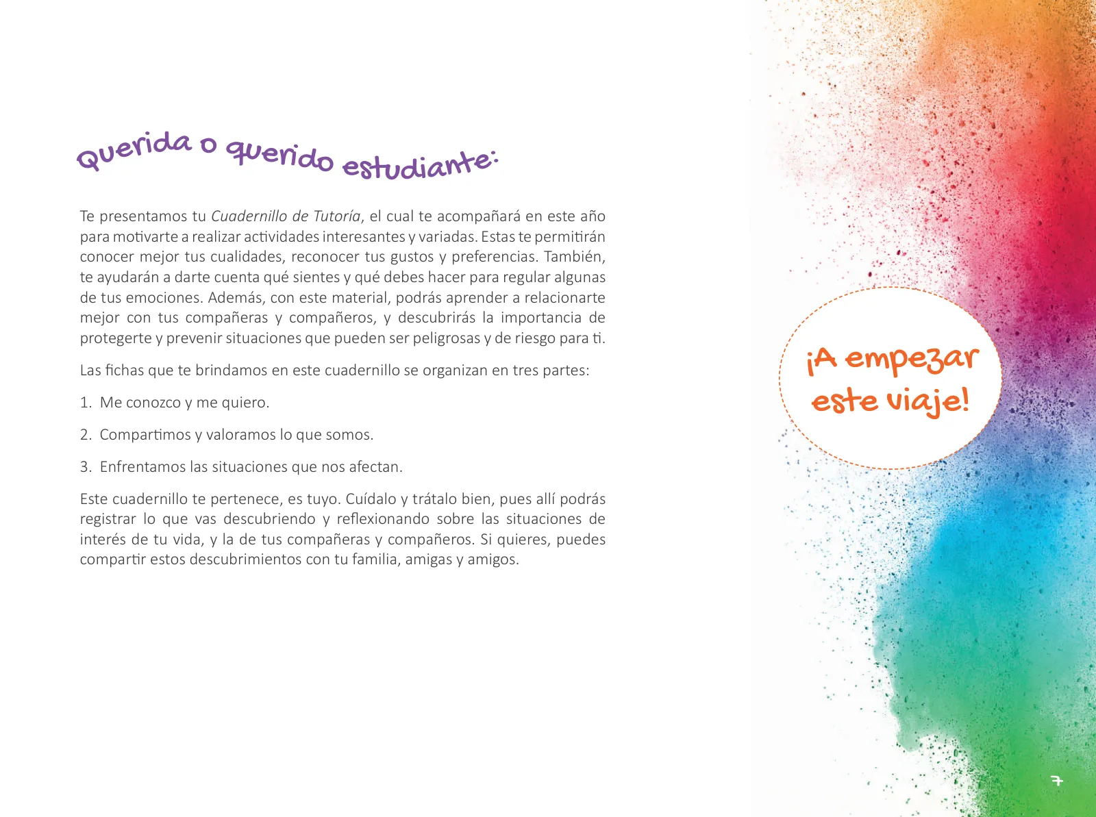 Miniatura página 9 de Cuadernillo de Tutoría Cuarto Grado Educación Primaria 2019 ﻿ · 2019