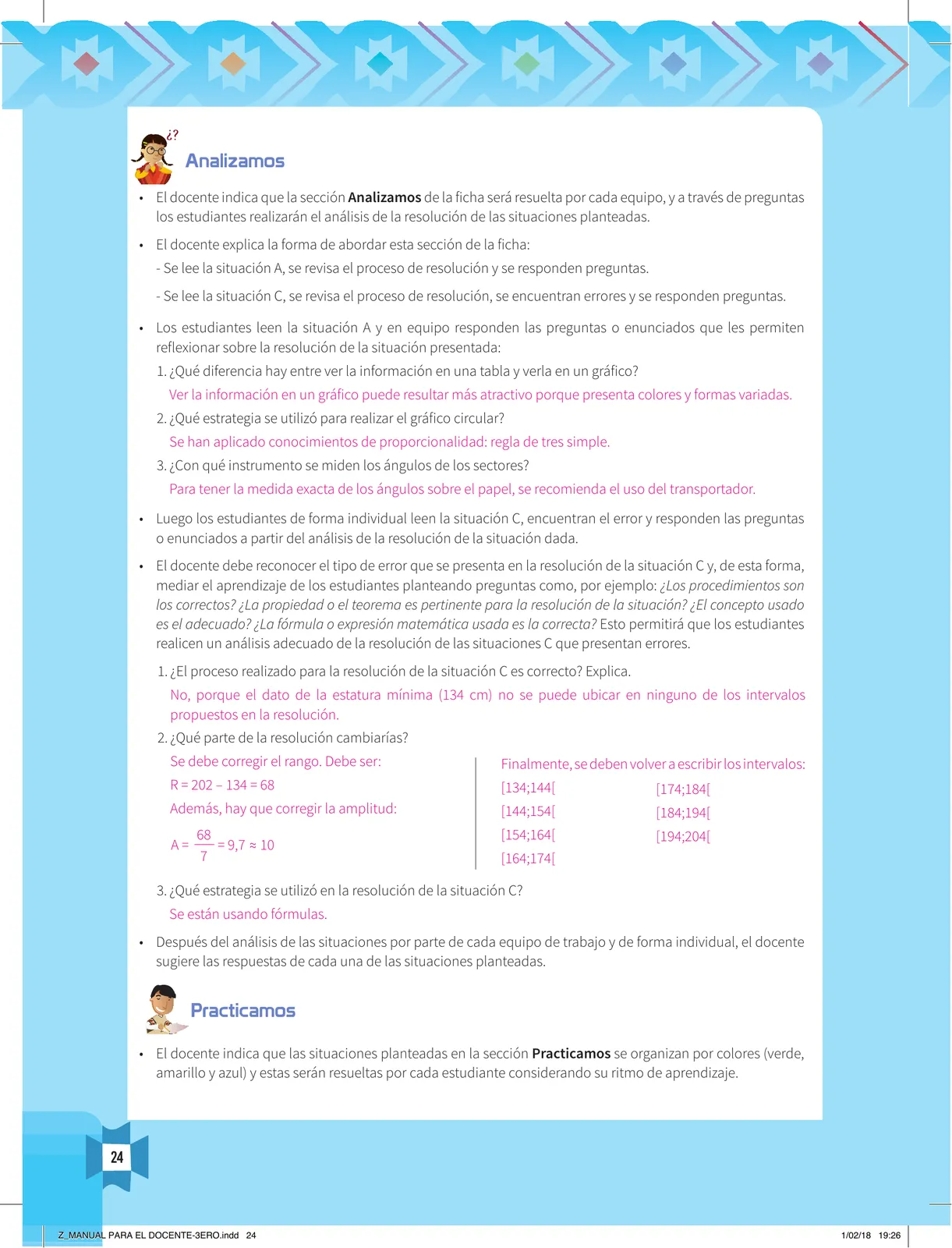 Miniatura página 26 de Resolvamos problemas 3 : manual para el docente 2018 · 2018