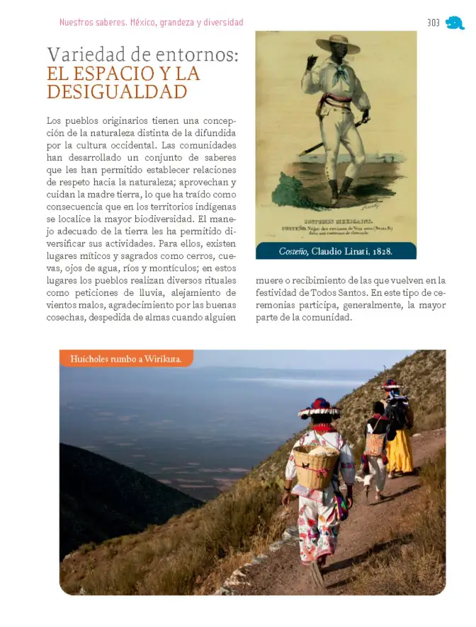Página 316 de Nuestros saberes: México, grandeza y diversidad. Libro de Educación Primaria Grado 4° Ciclo Escolar 2025 - 2026