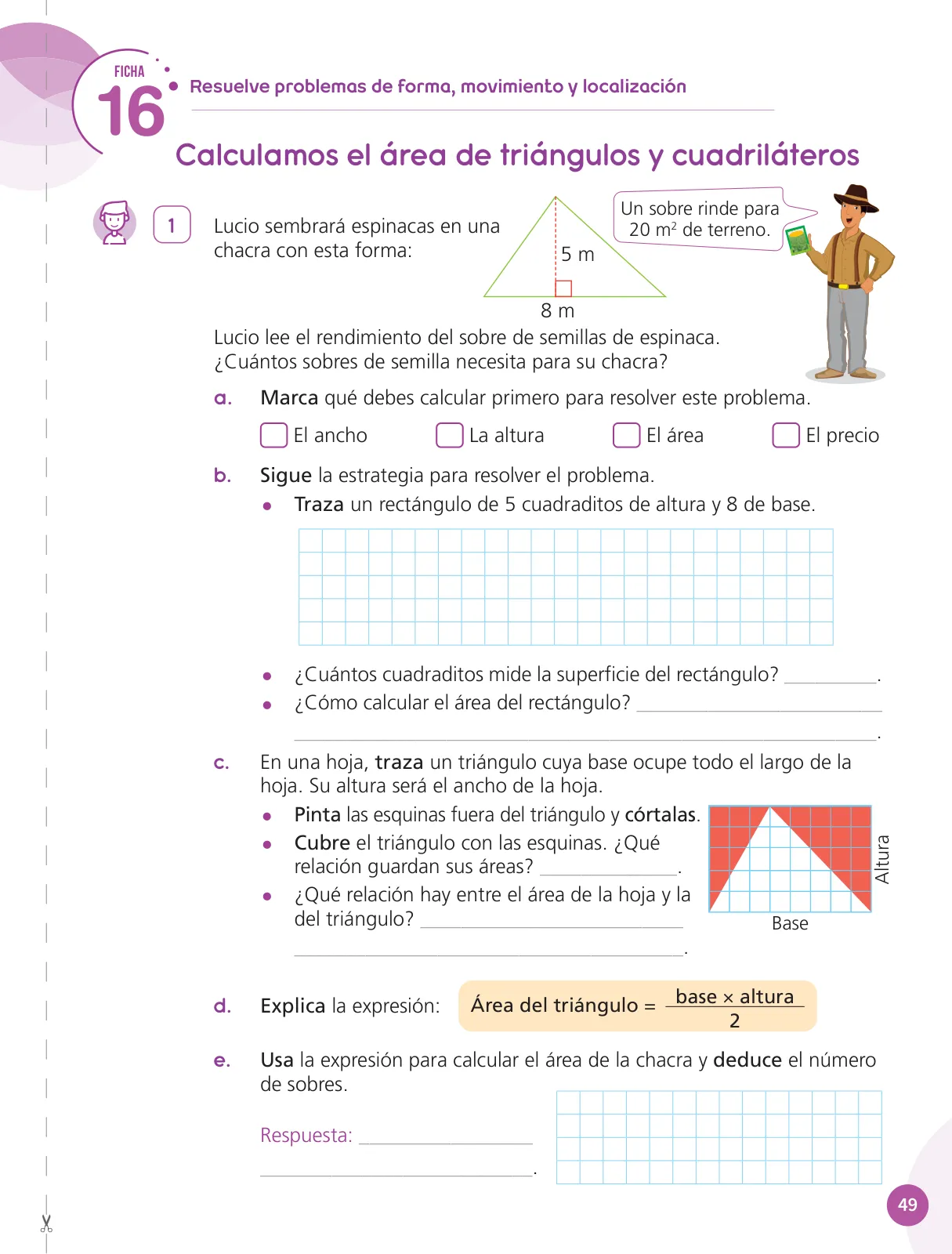 Miniatura página 51 de Cuadernillo de Matemática 6, sexto grado de Primaria ﻿ · 2023