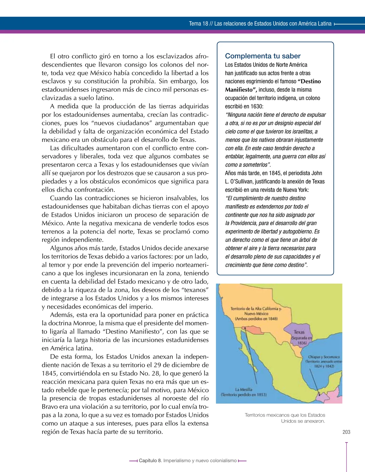 Página 203 de Ciencias Sociales 8° · Secundaria Activa
