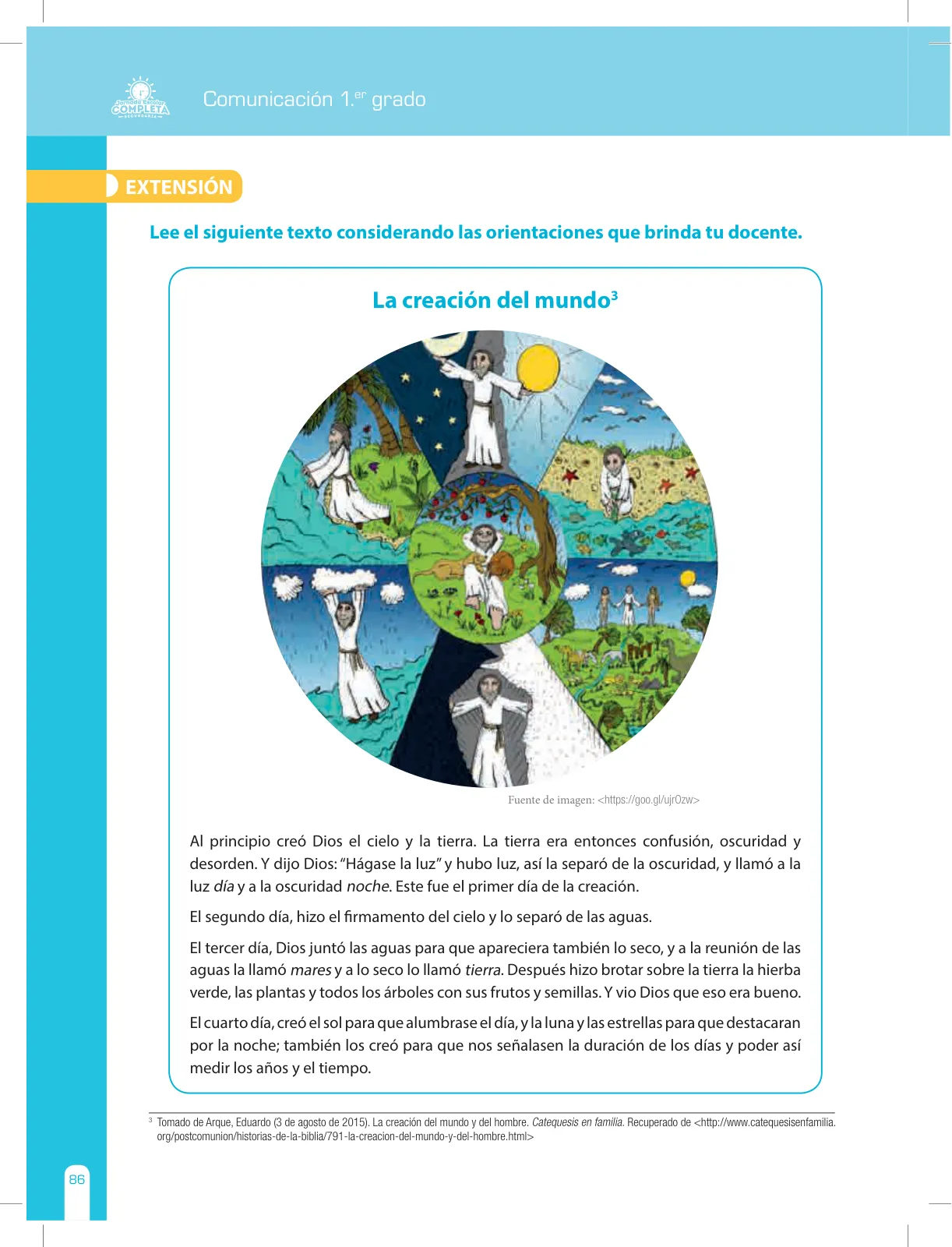 Miniatura página 86 de Comunicación Secundaria 1. Cuaderno de reforzamiento pedagógico - JEC · 2016