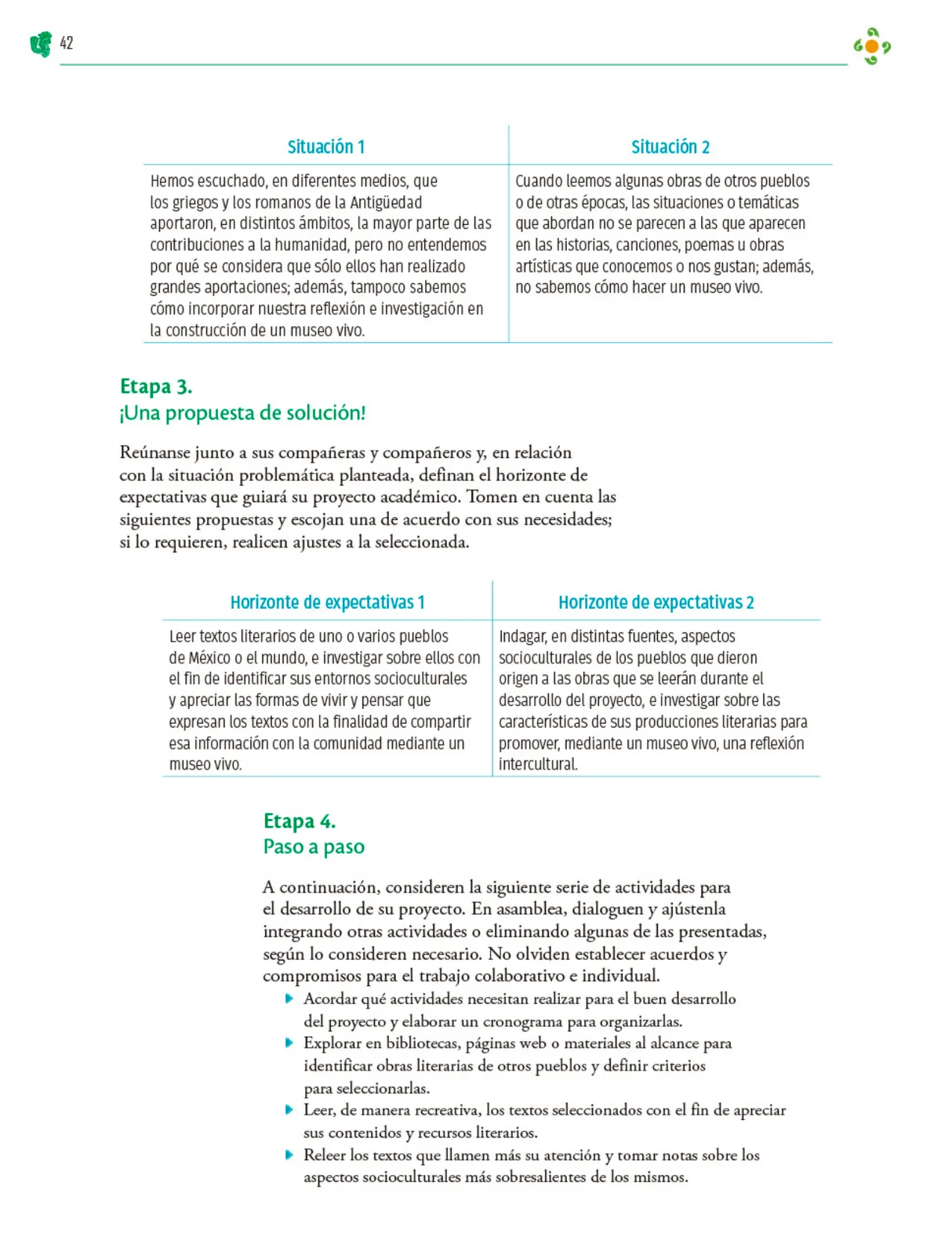 Página 43 de Colección Sk´asolil. Nuestro libro de Proyectos. Tomo II. Libro de Educación Telesecundaria Grado 2° Ciclo Escolar 2025 - 2026