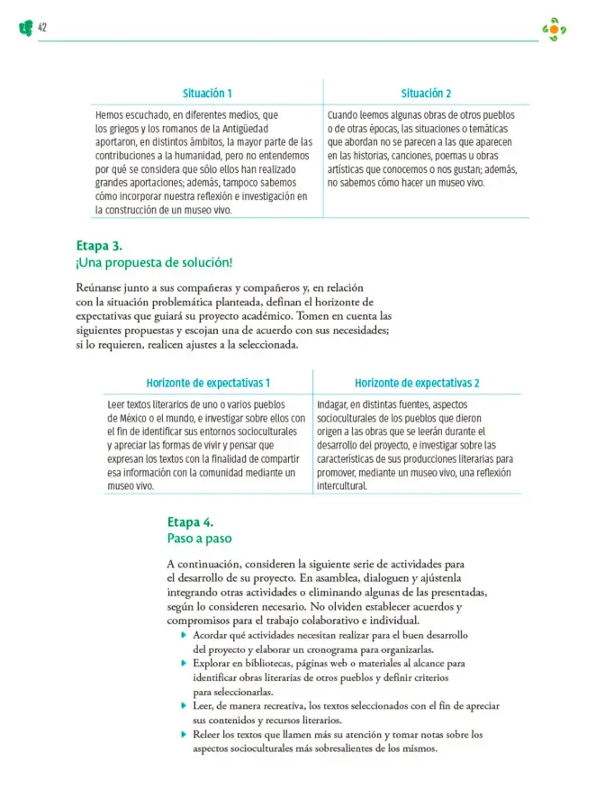 Página 43 de Colección Sk´asolil. Nuestro libro de Proyectos. Tomo II. Libro de Educación Telesecundaria Grado 2° Ciclo Escolar 2025 - 2026