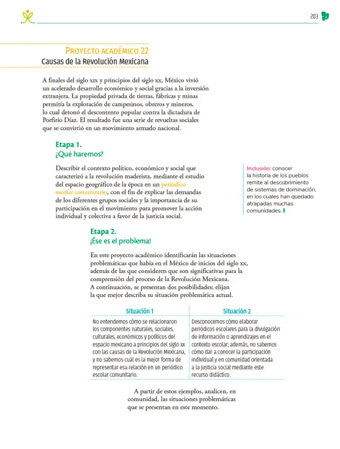 Página 204 de Colección Sk´asolil. Nuestro libro de Proyectos. Tomo II. Libro de Educación Telesecundaria Grado 2° Ciclo Escolar 2025 - 2026