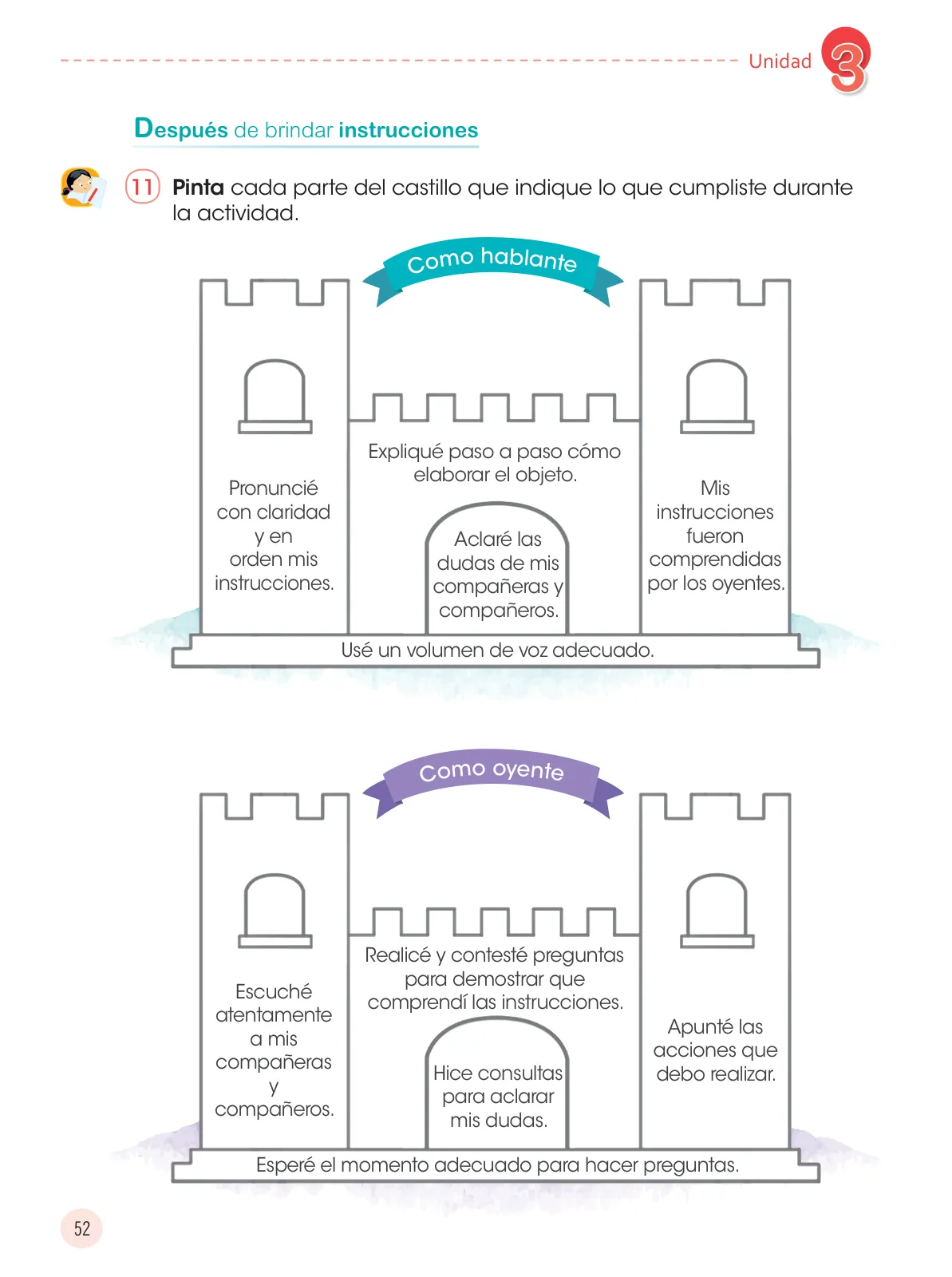 Miniatura página 54 de Comunicación 3 : cuaderno de trabajo para tercer grado de Educación Primaria 2019 · 2019