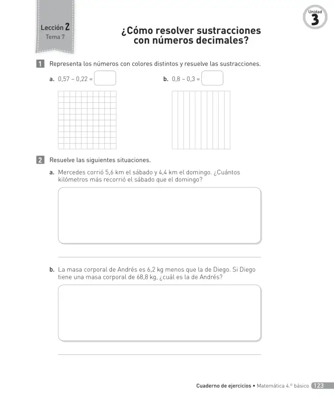 Página 124 de Matemática – Cuarto Básico | Texto del Estudiante MINEDUC – Descargar PDF · 2024