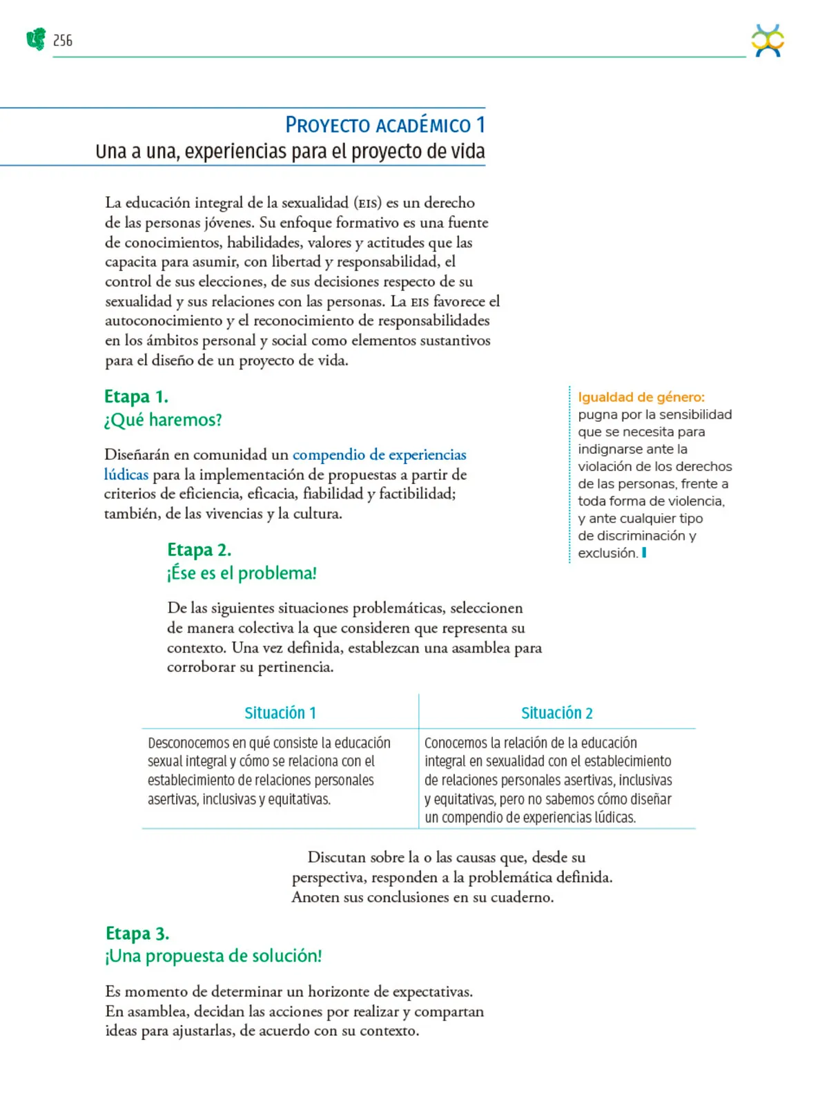 Miniatura página 257 de Colección Nanahuatzin. Nuestro libro de Proyectos. Tomo I.   Libro de Educación Telesecundaria Grado 3°  Ciclo Escolar 2025 - 2026