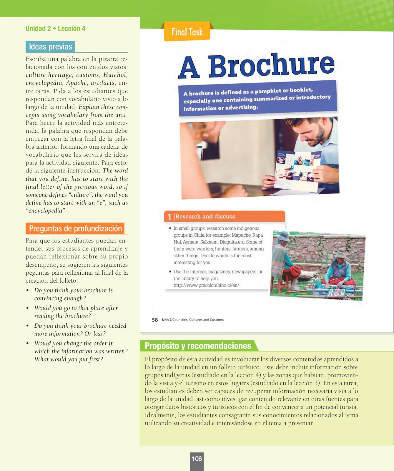 Miniatura página 107 de Inglés – Octavo Básico | Student’s Book MINEDUC – Descargar PDF · 2024