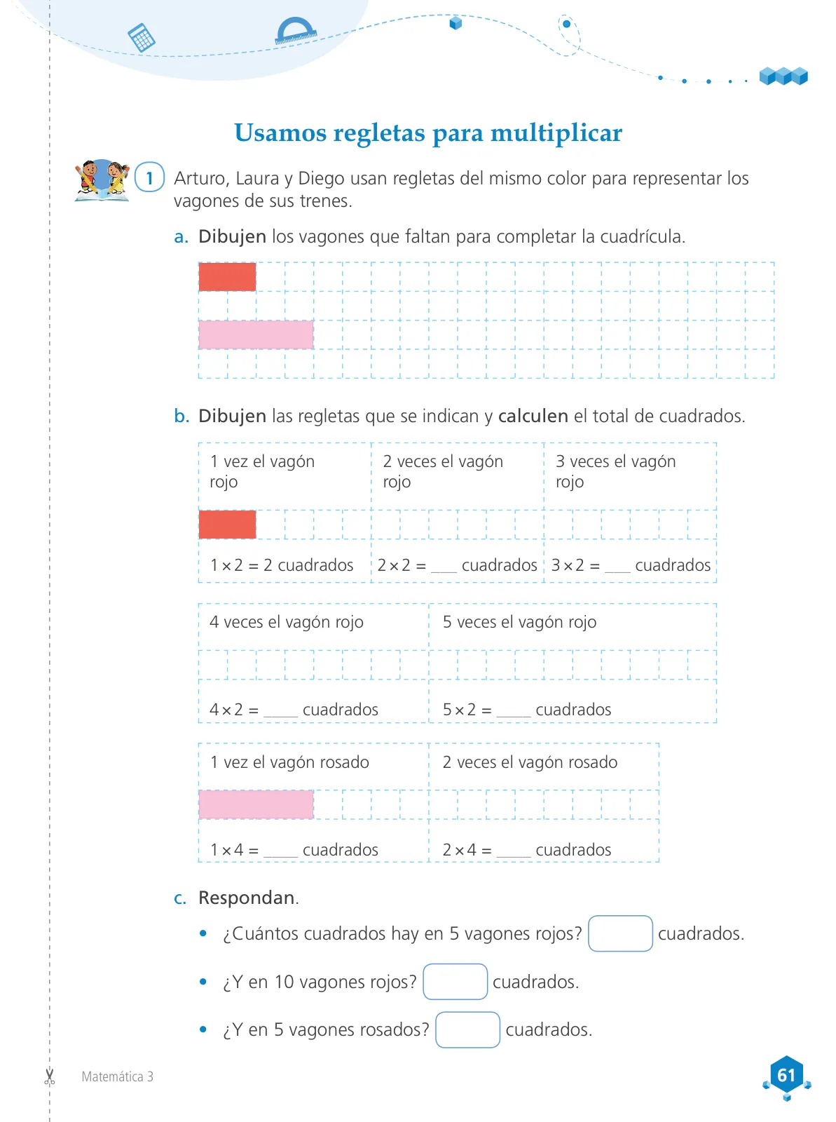 Miniatura página 63 de Matemática 3 : cuaderno de trabajo para tercer grado de Educación Primaria 2019 · 2019