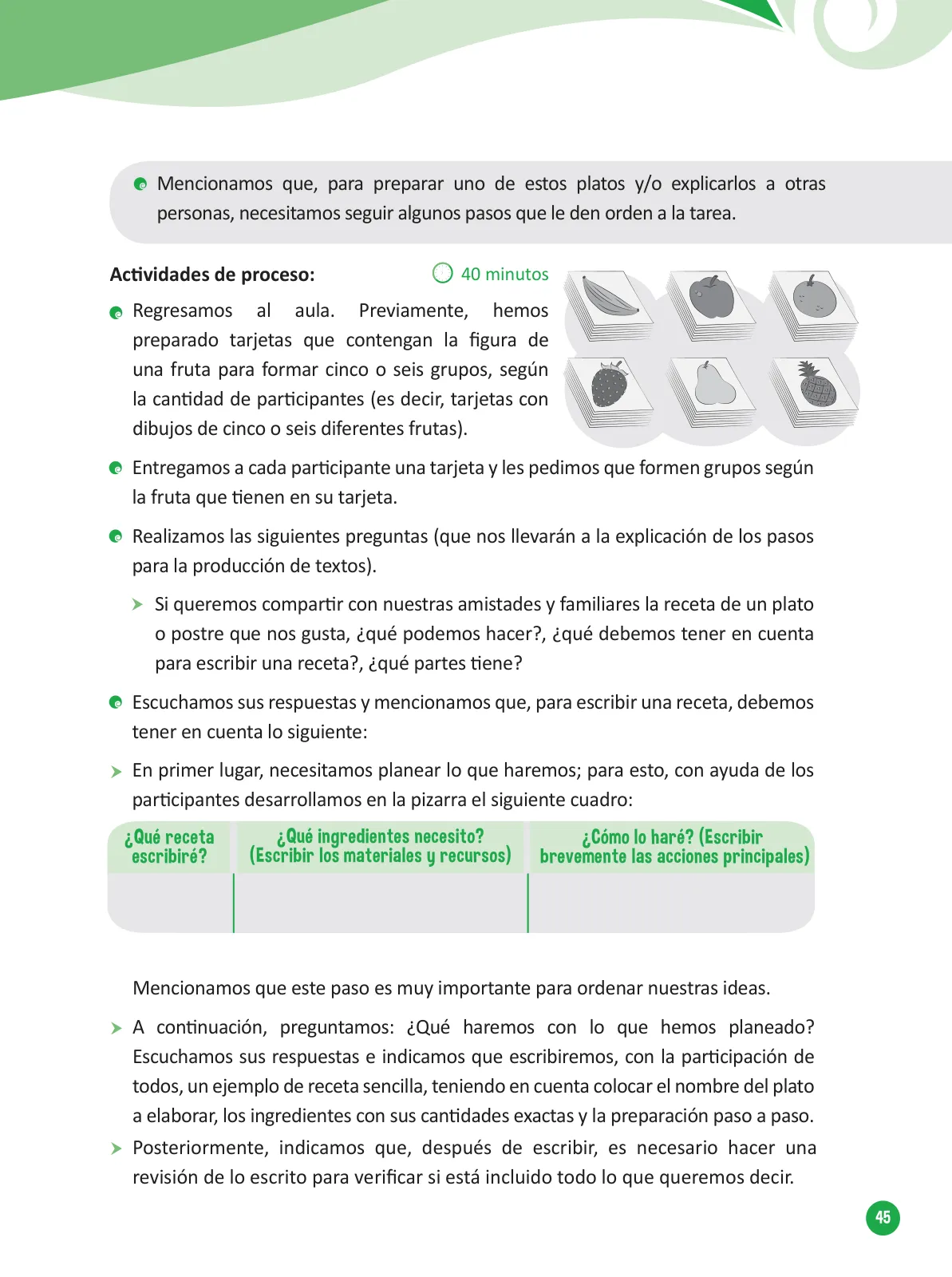 Página 47 de Guía para el trabajo docente con las familias del ciclo V de Primaria · 2016