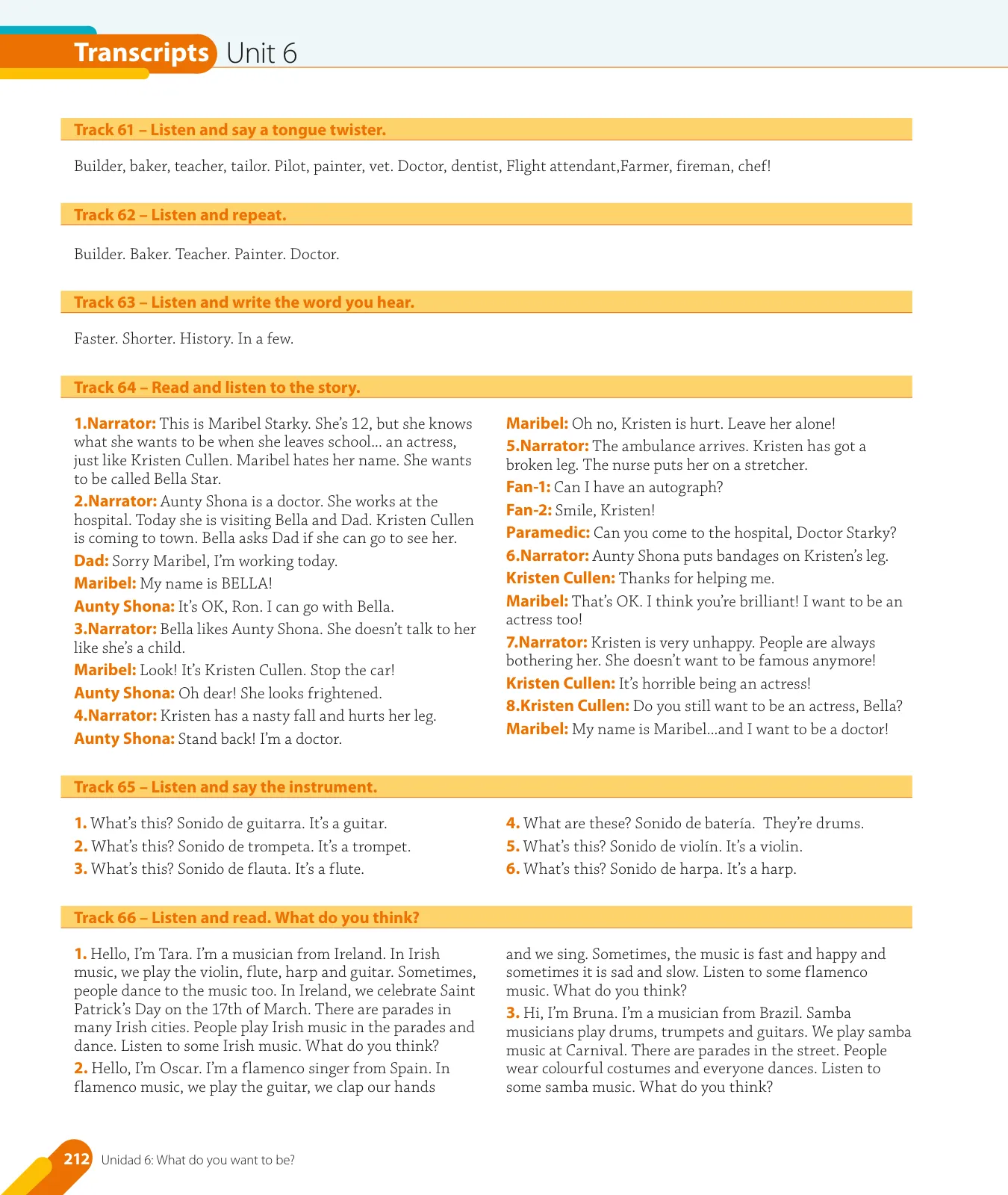 Miniatura página 76 de Inglés – Quinto Básico | Texto del Estudiante MINEDUC – Descargar PDF · 2024