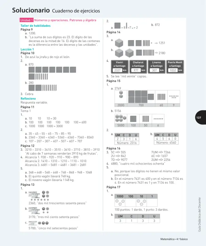 Página 316 de Matemática – Cuarto Básico | Texto del Estudiante MINEDUC – Descargar PDF · 2024