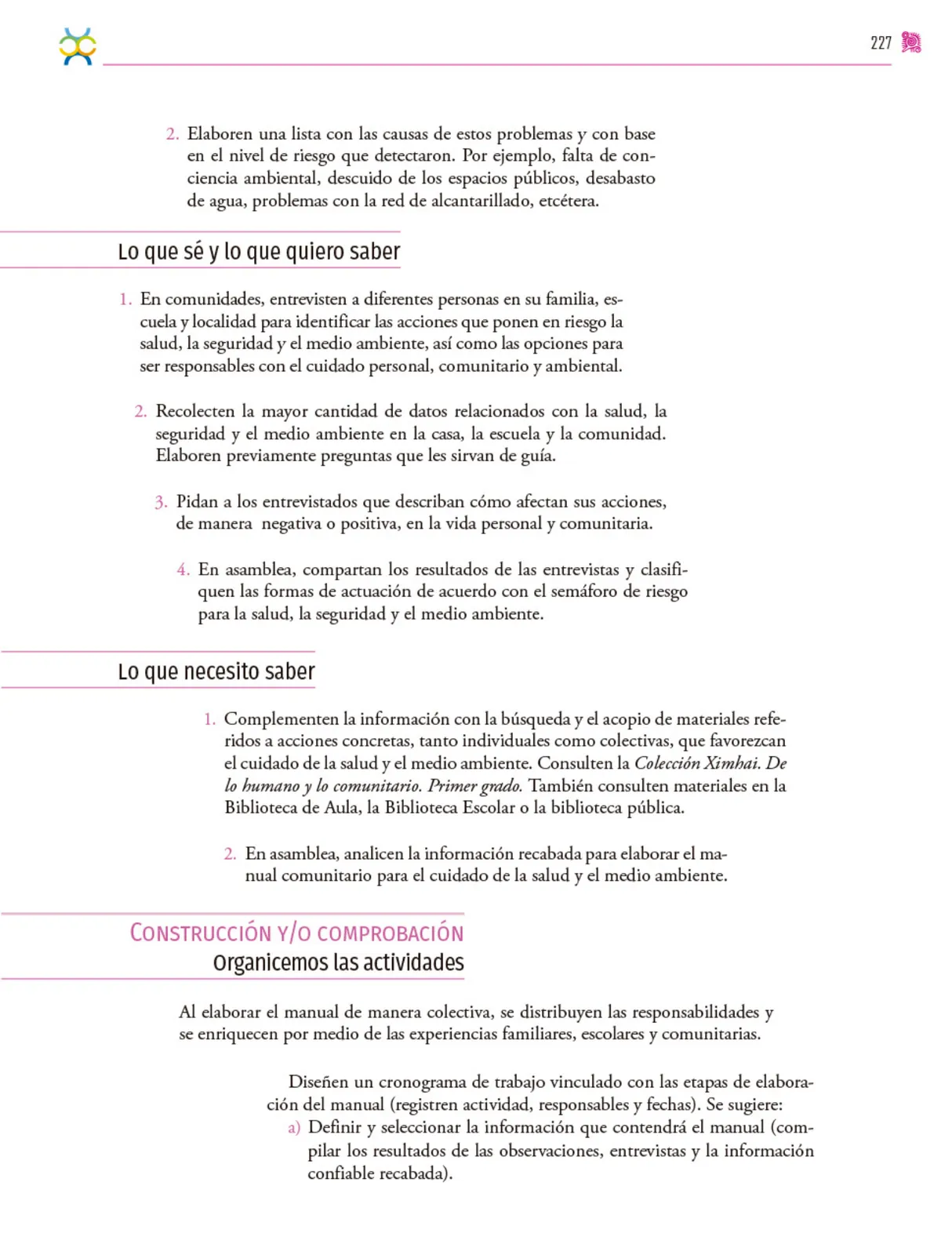 Página 228 de Colección Ximhai. Nuestro libro de proyectos. Libro de Educación Secundaria Grado 1° Ciclo Escolar 2025 - 2026