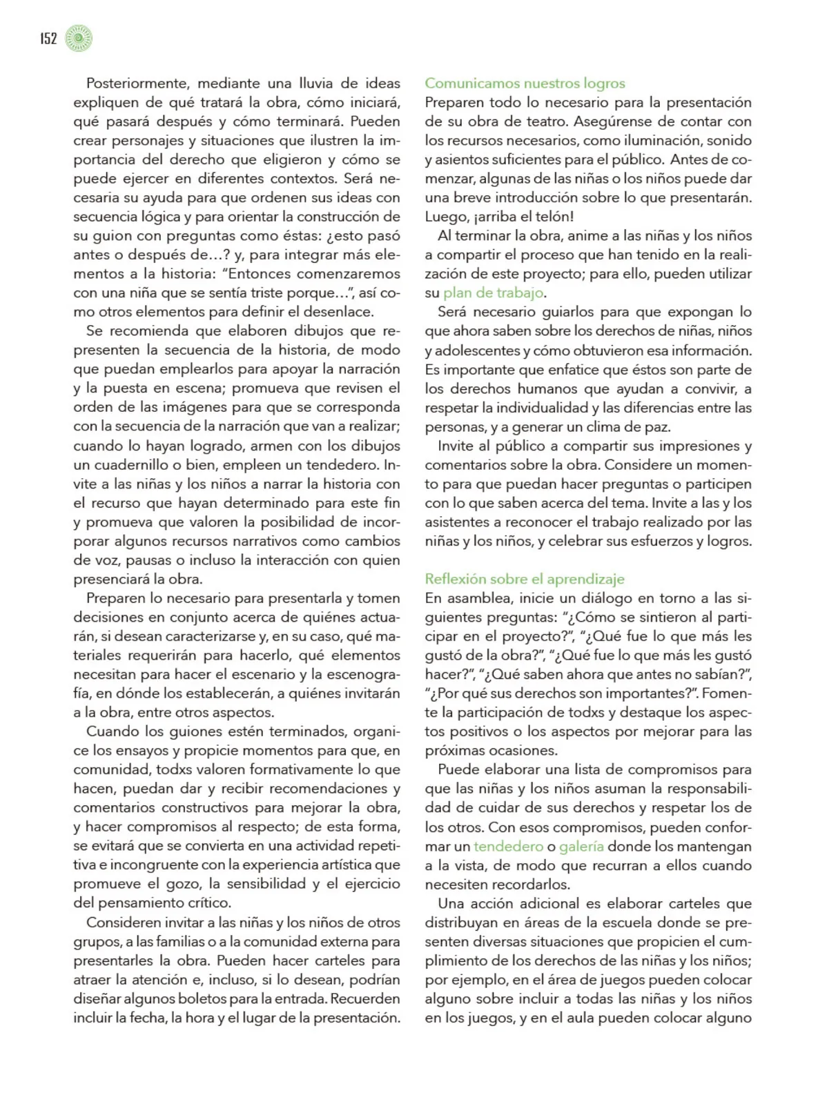 Miniatura página 153 de Modalidades de trabajo para la acción transformadora y el codiseño  Libro de Educación Preescolar Grado 1°, 2°, 3°  Ciclo Escolar 2025 - 2026