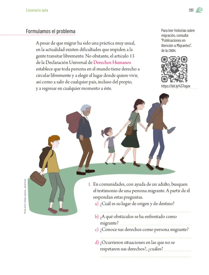 Página 264 de Proyectos de Aula. Libro de Educación Primaria Grado 5° Ciclo Escolar 2025 - 2026