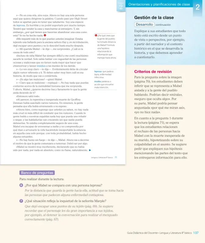 Página 139 de Lengua y Literatura – Octavo Básico | Texto del Estudiante MINEDUC – Descargar PDF · 2024