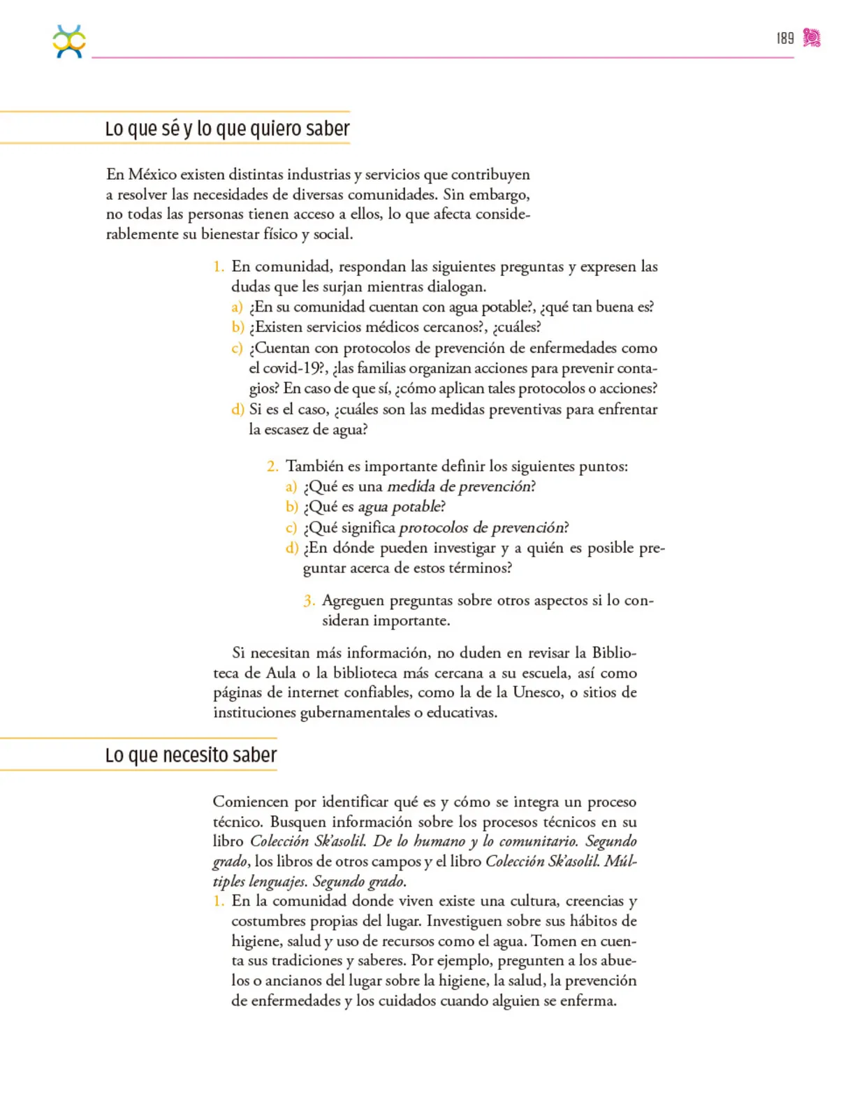 Página 190 de Colección Sk´asolil. Nuestro libro de proyectos. Libro de Educación Secundaria Grado 2° Ciclo Escolar 2025 - 2026