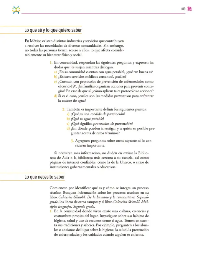 Página 190 de Colección Sk´asolil. Nuestro libro de proyectos. Libro de Educación Secundaria Grado 2° Ciclo Escolar 2025 - 2026