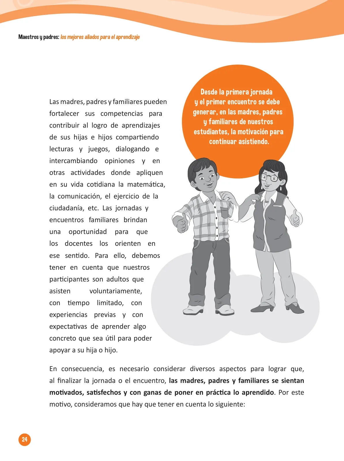 Página 26 de Guía para el trabajo docente con las familias del ciclo IV de Primaria · 2016
