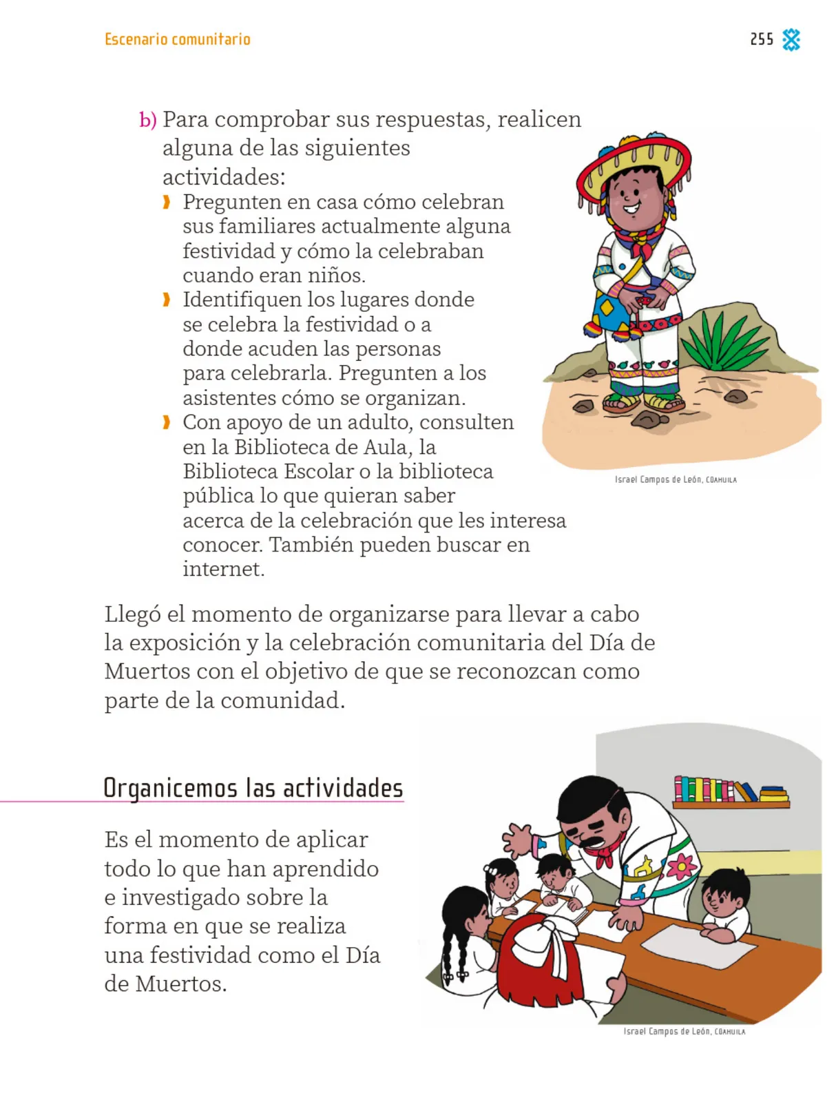 Página 256 de Proyectos Comunitarios. Libro de Educación Primaria Grado 1° Ciclo Escolar 2025 - 2026