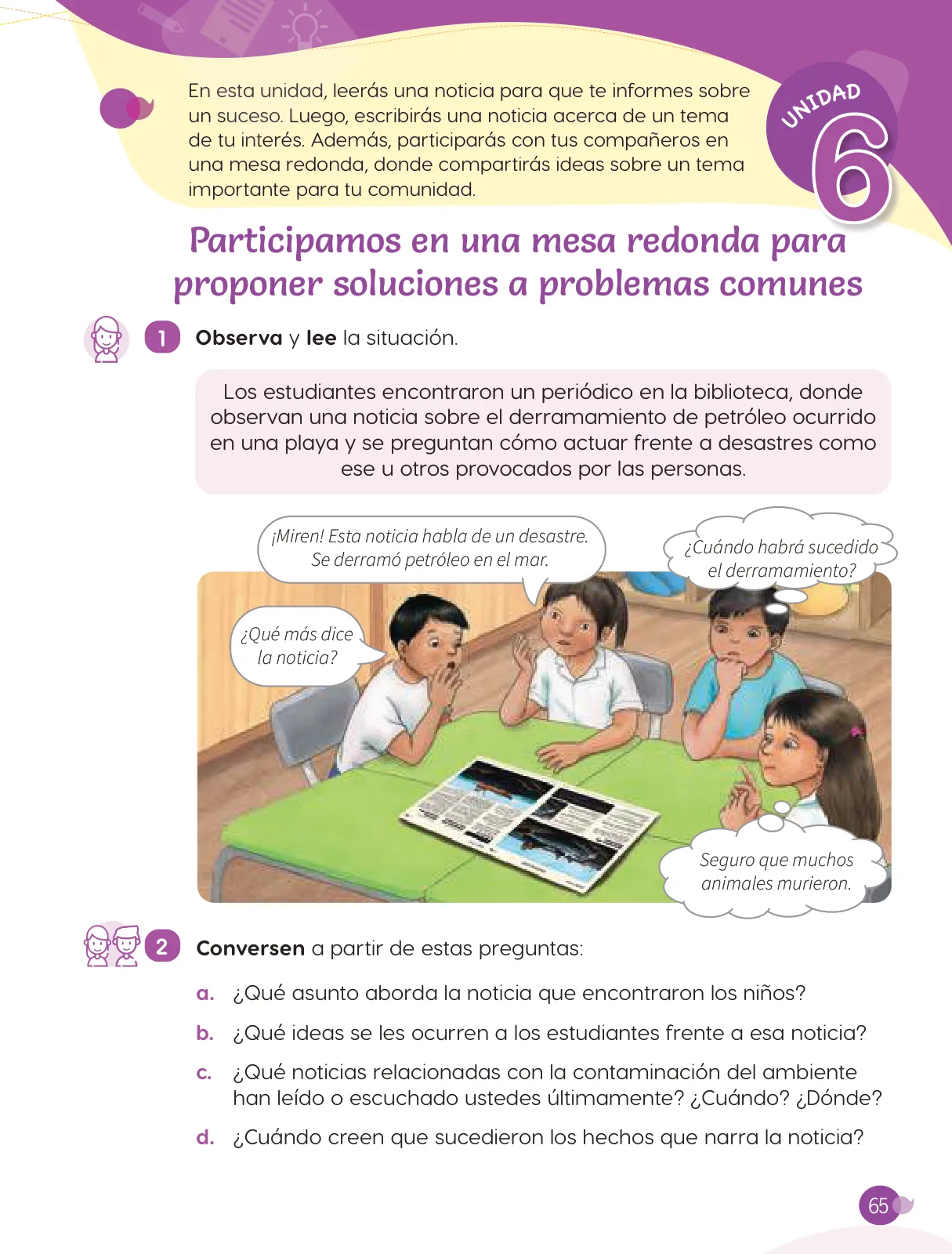 Página 67 de Cuadernillo de Comunicación 4. Cuarto grado de Primaria · 2024