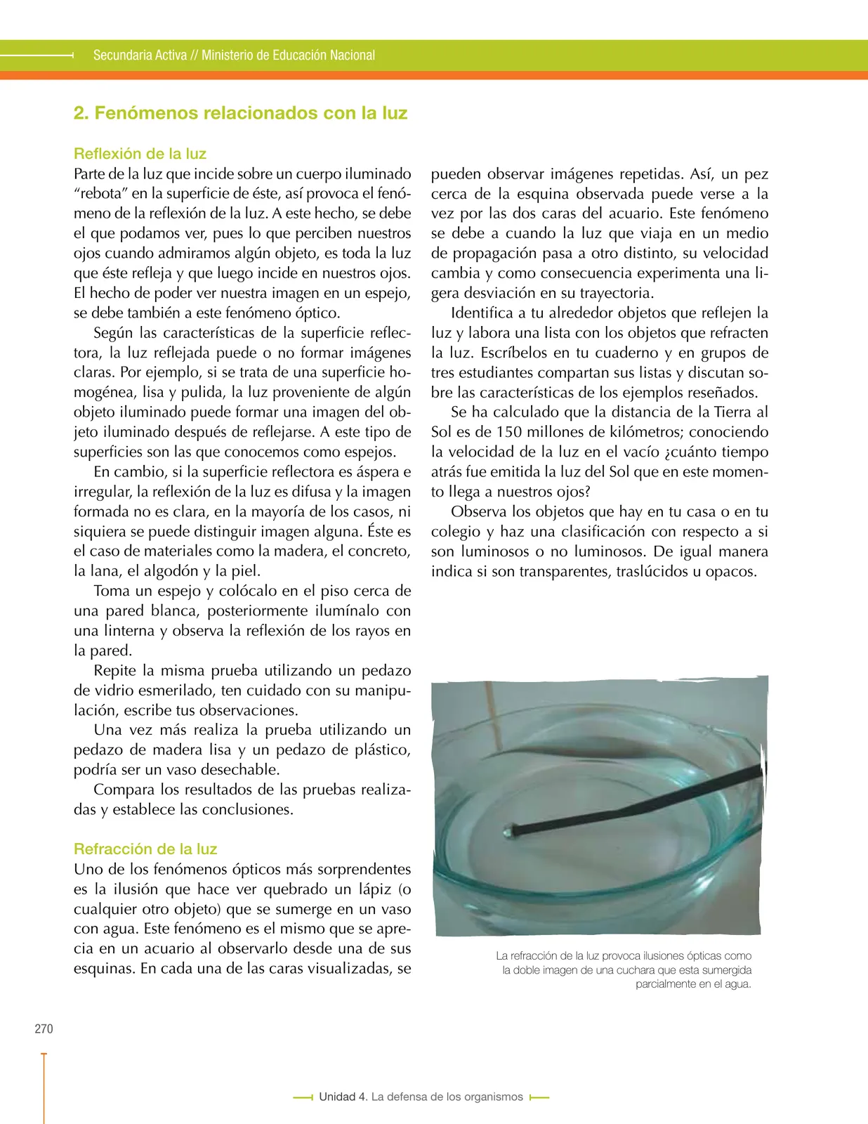 Miniatura página 270 de Ciencias Naturales 8° · Secundaria Activa
