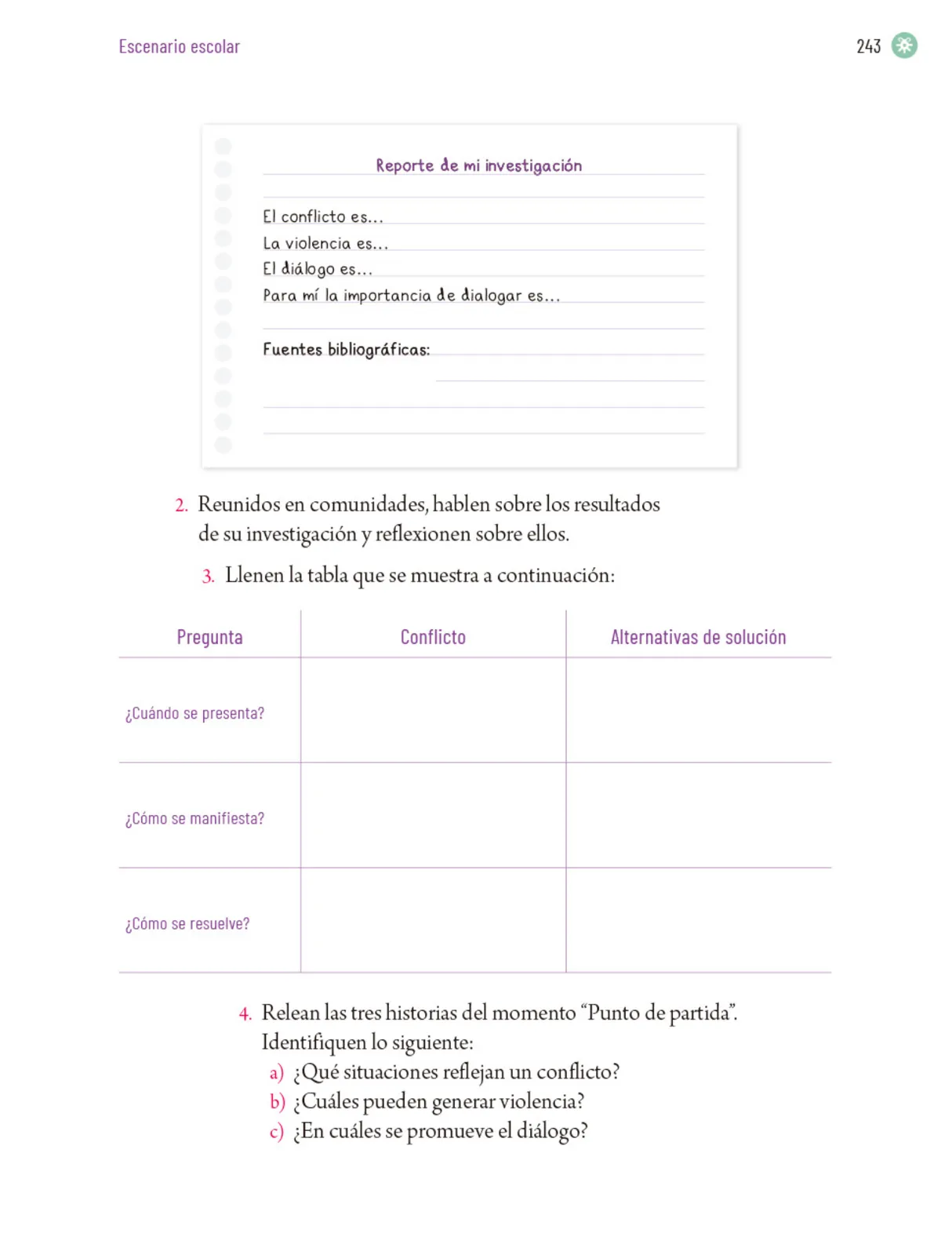Página 246 de Proyectos Escolares. Libro de Educación Primaria Grado 5° Ciclo Escolar 2025 - 2026