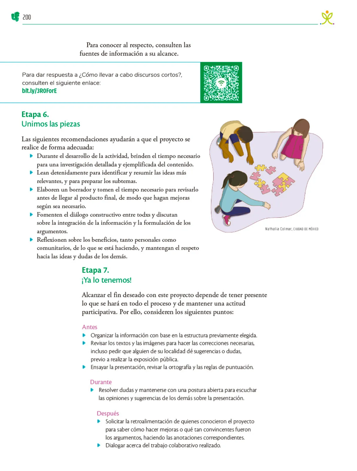 Miniatura página 201 de Colección Ximhai. Nuestro libro de Proyectos.  Tomo III.  Libro de Educación Telesecundaria Grado 1°  Ciclo Escolar 2025 - 2026