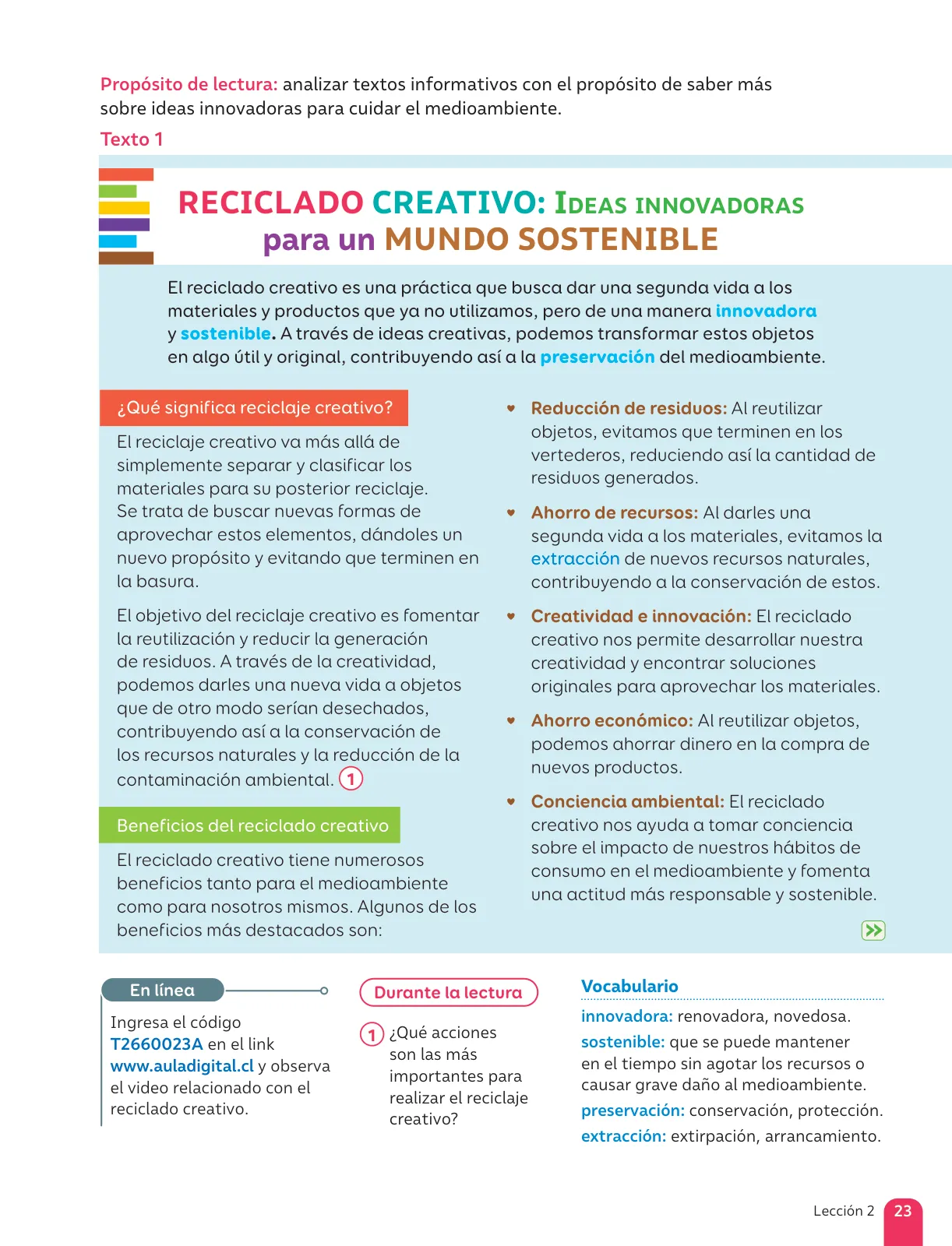 Página 25 de Lenguaje y Comunicación – Sexto Básico | Texto del Estudiante MINEDUC – Descargar PDF · 2024