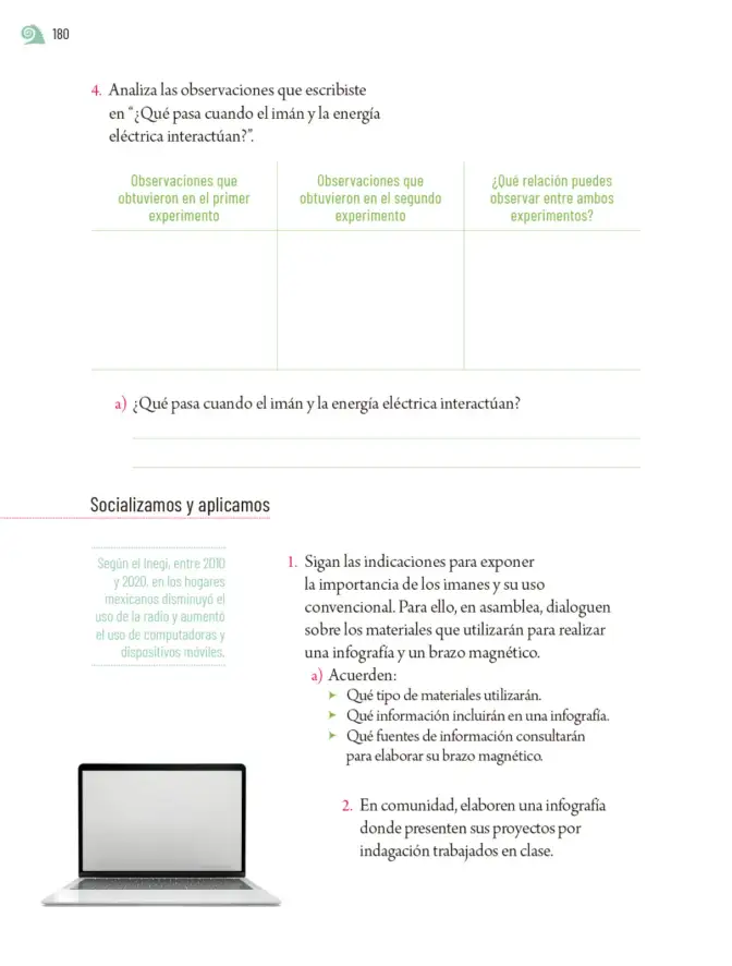 Página 183 de Proyectos de Aula. Libro de Educación Primaria Grado 5° Ciclo Escolar 2025 - 2026