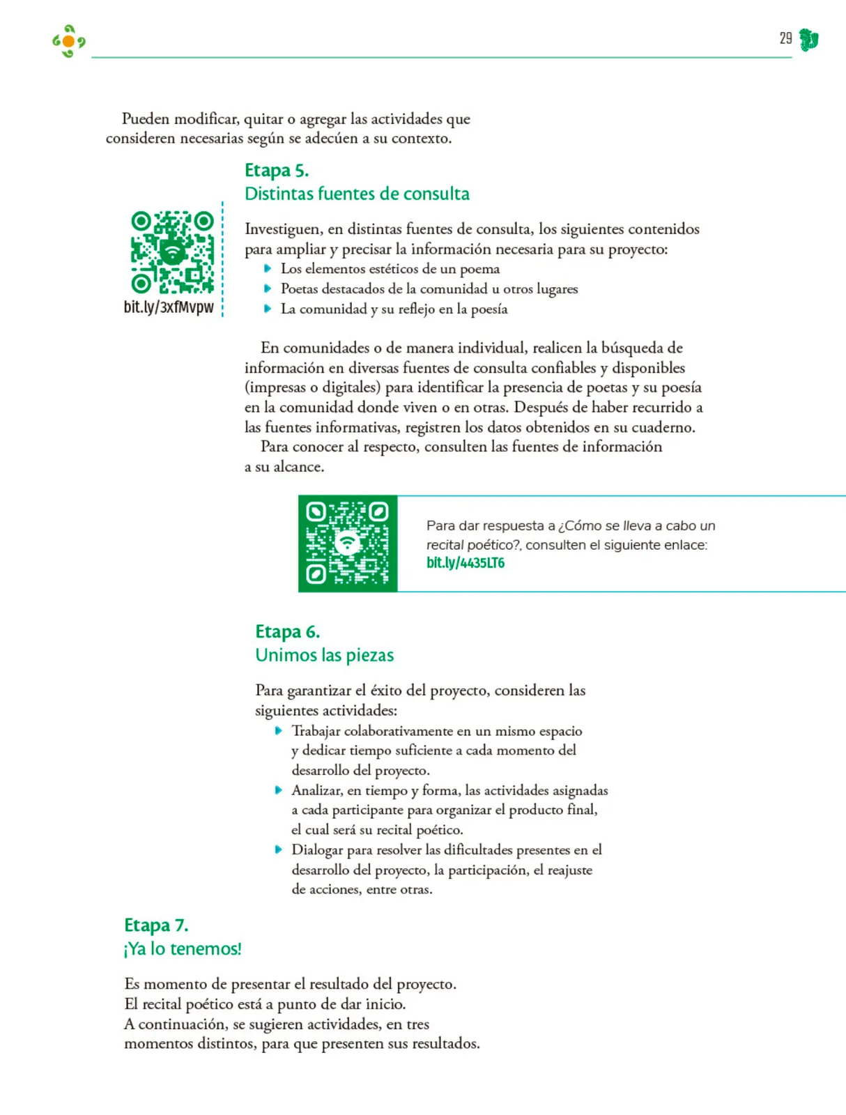 Página 30 de Colección Sk´asolil. Nuestro libro de Proyectos. Tomo II. Libro de Educación Telesecundaria Grado 2° Ciclo Escolar 2025 - 2026