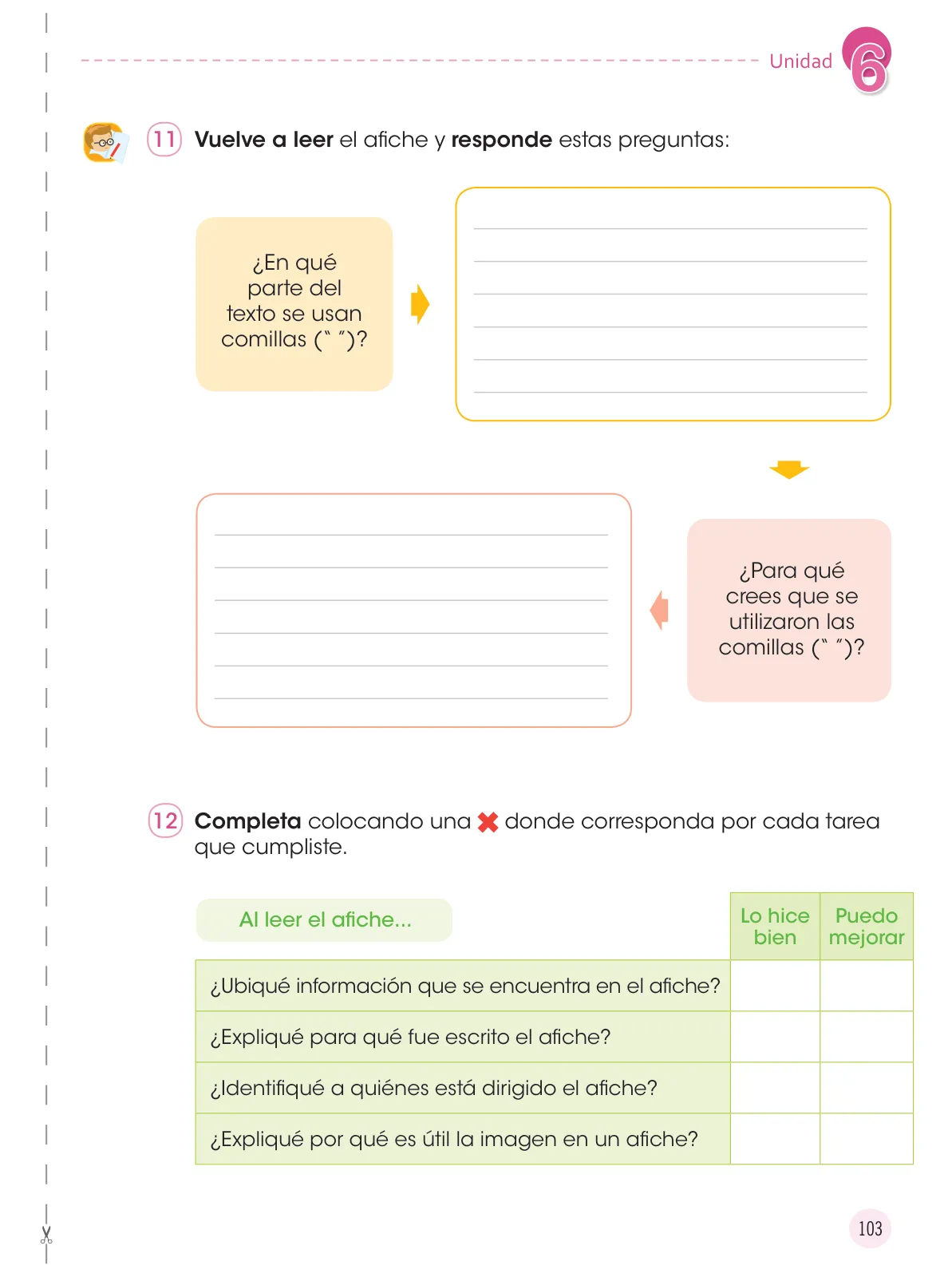 Miniatura página 105 de Comunicación 3 : cuaderno de trabajo para tercer grado de Educación Primaria 2019 · 2019