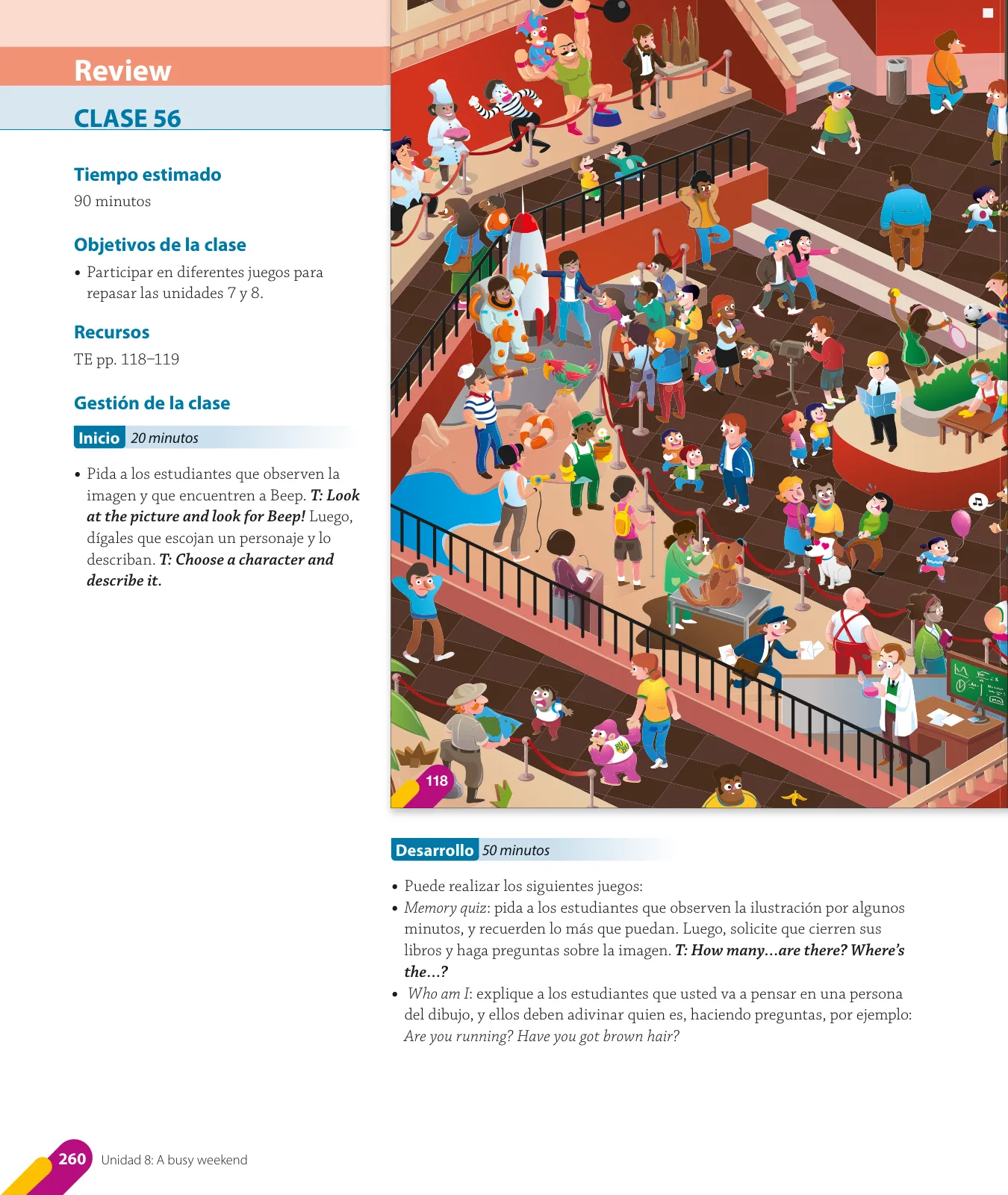 Página 124 de Inglés – Quinto Básico | Texto del Estudiante MINEDUC – Descargar PDF · 2024