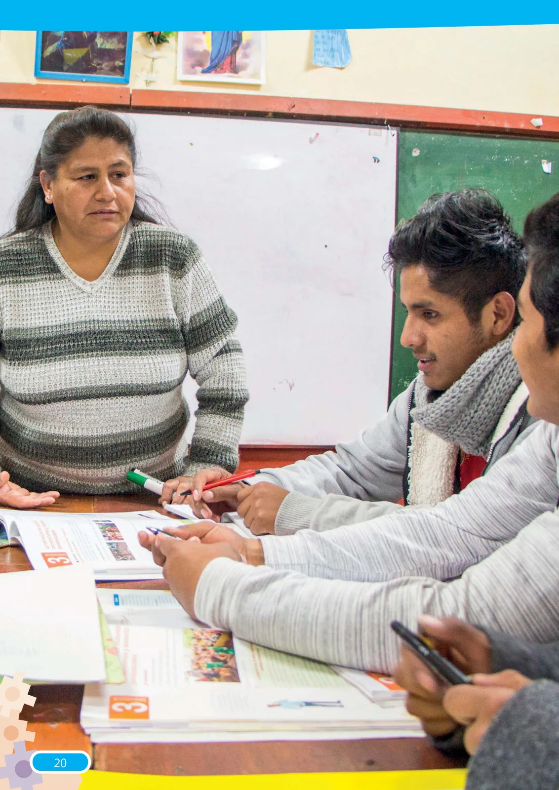 Miniatura página 20 de Guía para el docente sobre el uso del material educativo, Quechua Chanka. Ciclos Inicial e Intermedio, área de Comunicación · 2020