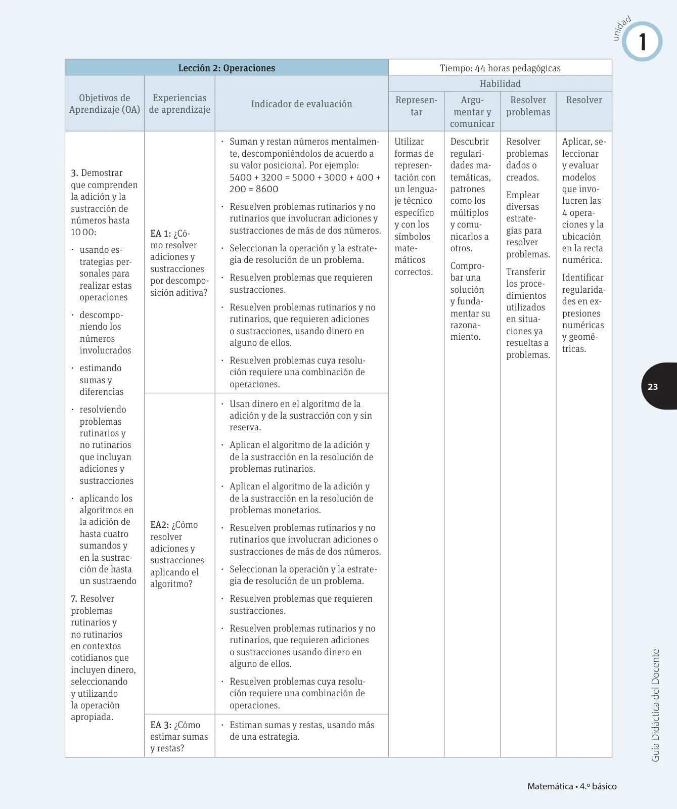 Miniatura página 38 de Matemática – Cuarto Básico | Texto del Estudiante MINEDUC – Descargar PDF · 2024