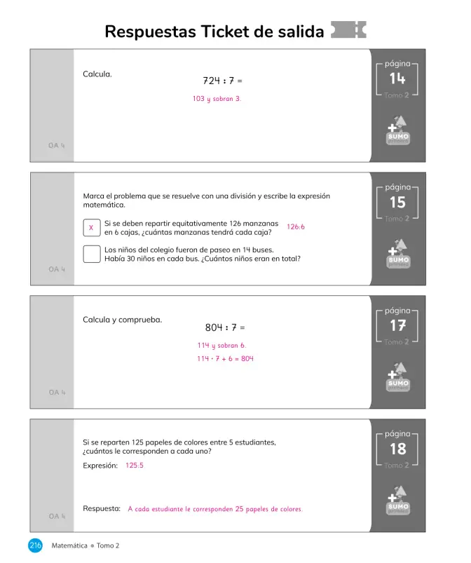 Página 218 de Sumo Primero – Quinto Básico | Texto del Estudiante MINEDUC – Descargar PDF · 2024