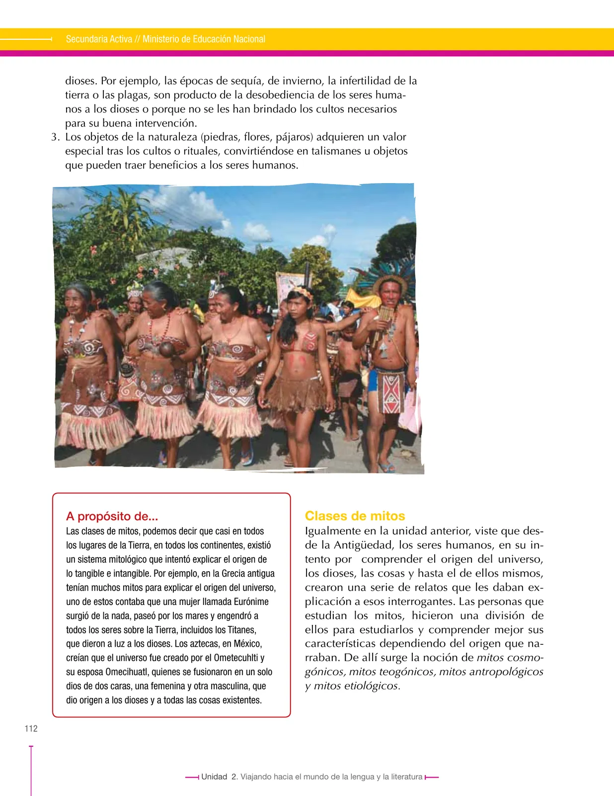 Miniatura página 112 de Lenguaje 7° · Secundaria Activa
