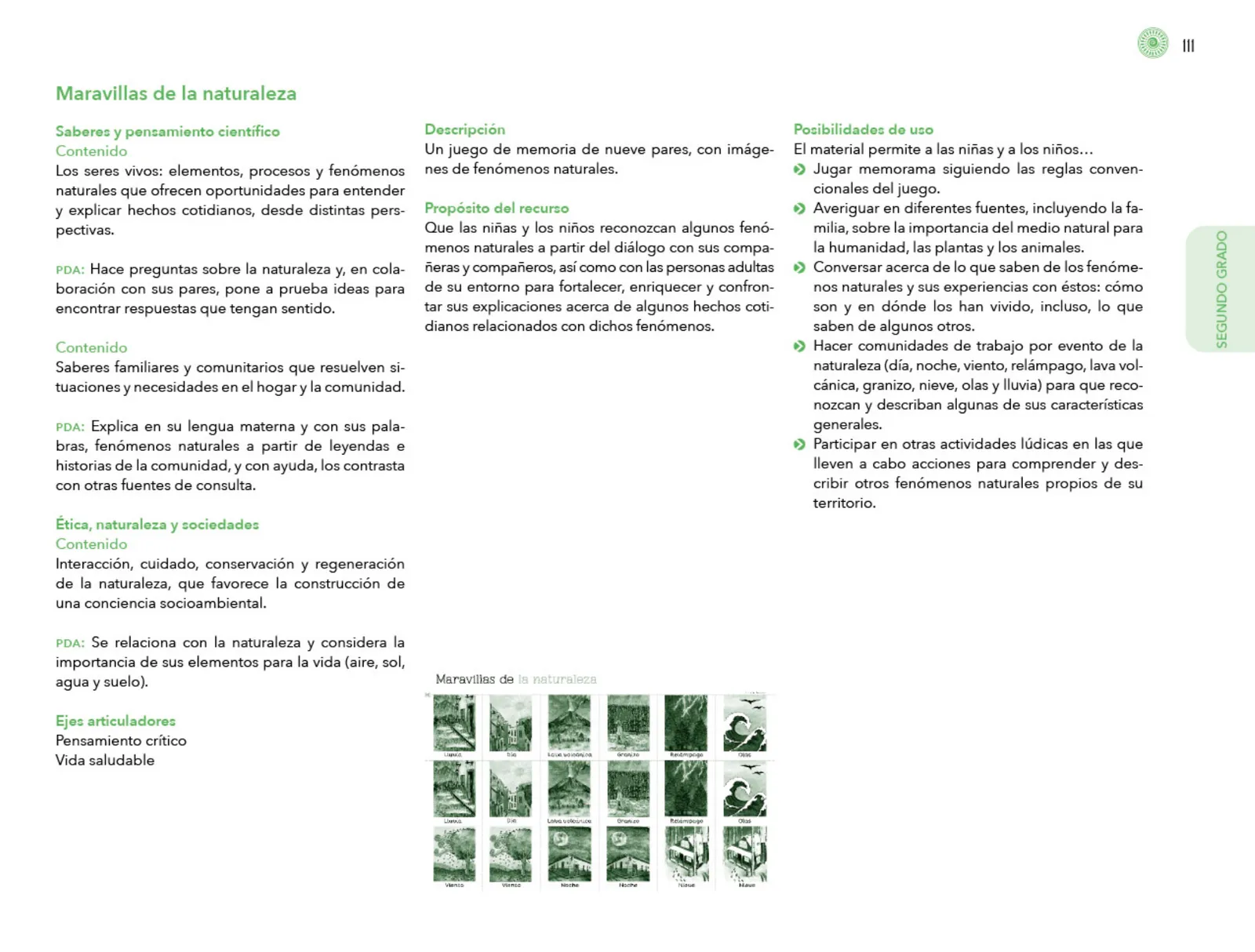 Página 112 de Posibilidades de trabajo para la acción transformadora y el codiseño. Ficheros. Fase 2  Libro de Educación Preescolar Grado 1°, 2°, 3°  Ciclo Escolar 2025 - 2026
