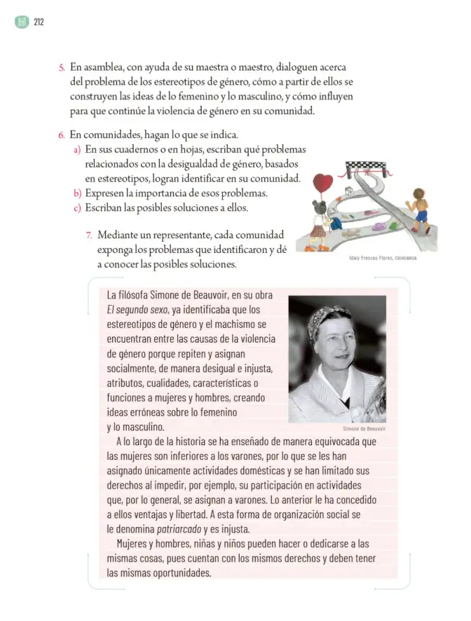 Página 215 de Proyectos Comunitarios. Libro de Educación Primaria Grado 5° Ciclo Escolar 2025 - 2026