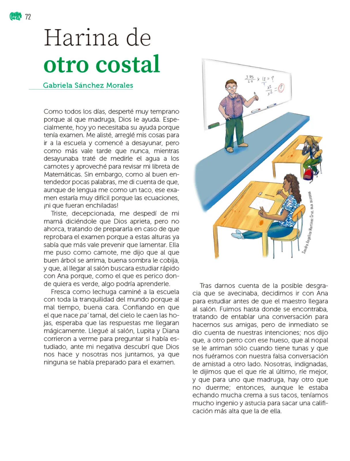Página 73 de Colección Ximhai. Múltiples lenguajes. Libro de Educación Telesecundaria Grado 1° Ciclo Escolar 2025 - 2026