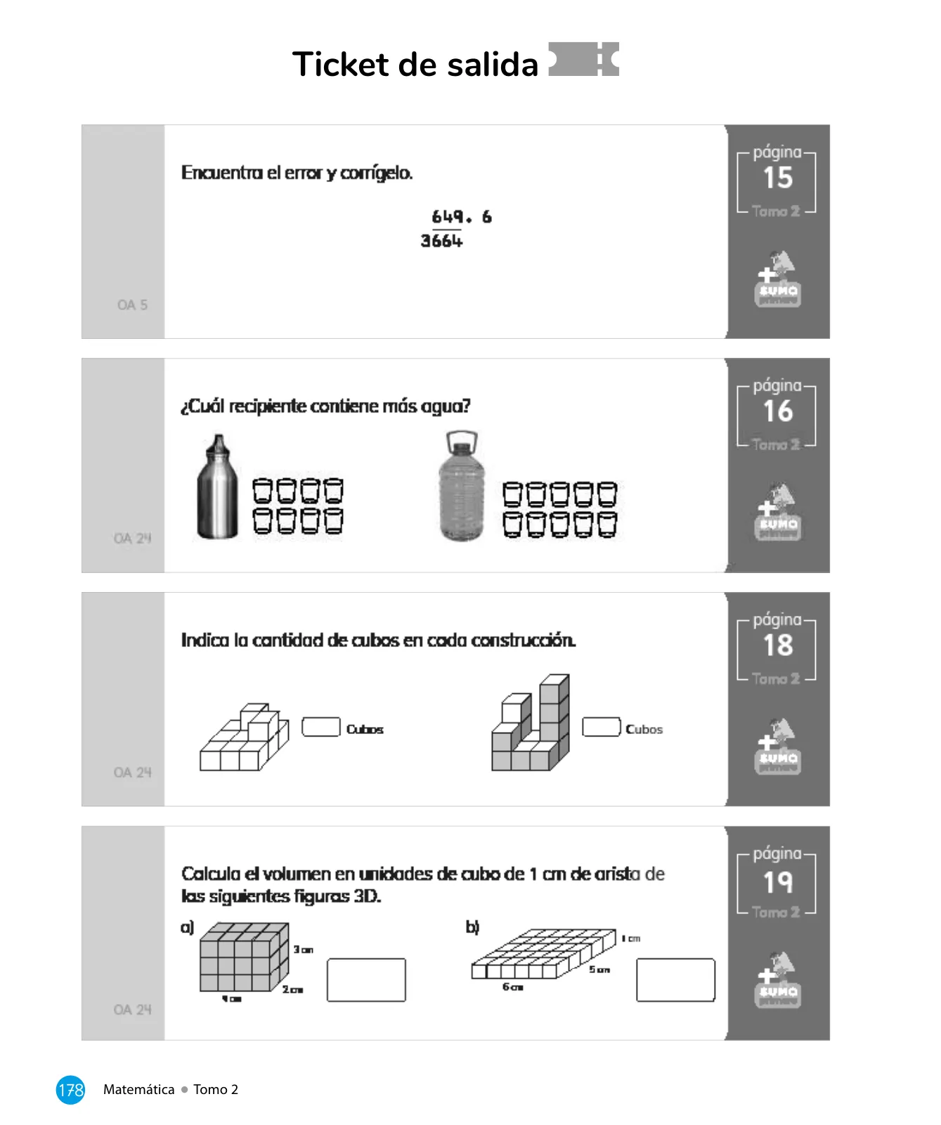Miniatura página 180 de Sumo Primero – Cuarto Básico | Texto del Estudiante MINEDUC – Descargar PDF · 2024