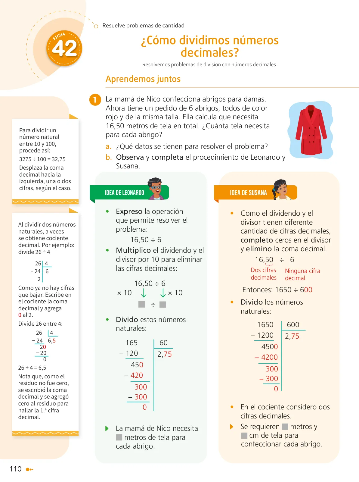 Miniatura página 112 de Texto de Matemática 6. Sexto grado de Primaria · 2024