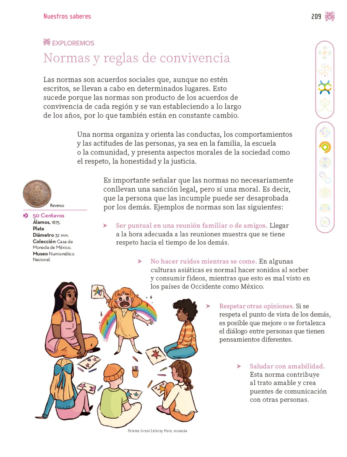 Página 210 de Nuestros saberes: Libro para alumnos, maestros y familia.   Libro de Educación Primaria Grado 3°  Ciclo Escolar 2025 - 2026