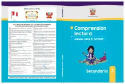 Portada de Comprensión lectora 3 : manual para el docente de tercer grado de Secundaria · 2017